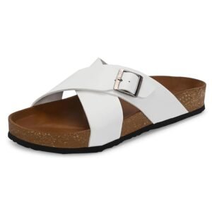 Centrino Sandals for Men | Berkin-Style Slip-On Casual Sandal with Open Toe Design | Comfortable PU Footbed, Arch Support & Lightweight On-Grip Sole for Outdoor Wear (7311)